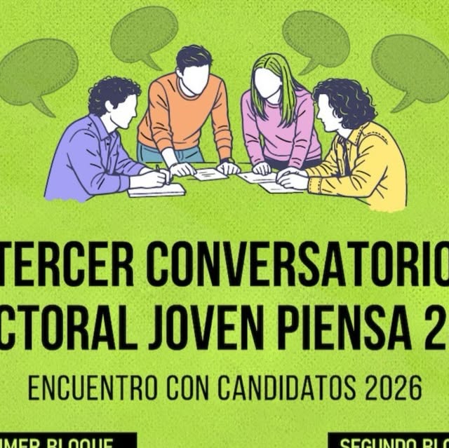 Tercer Conversatorio Electoral Joven Piensa 2026 — Julia Cárdenas y Lucho Flores